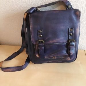 Patricia Nash Purple Leather Crossbody Bag